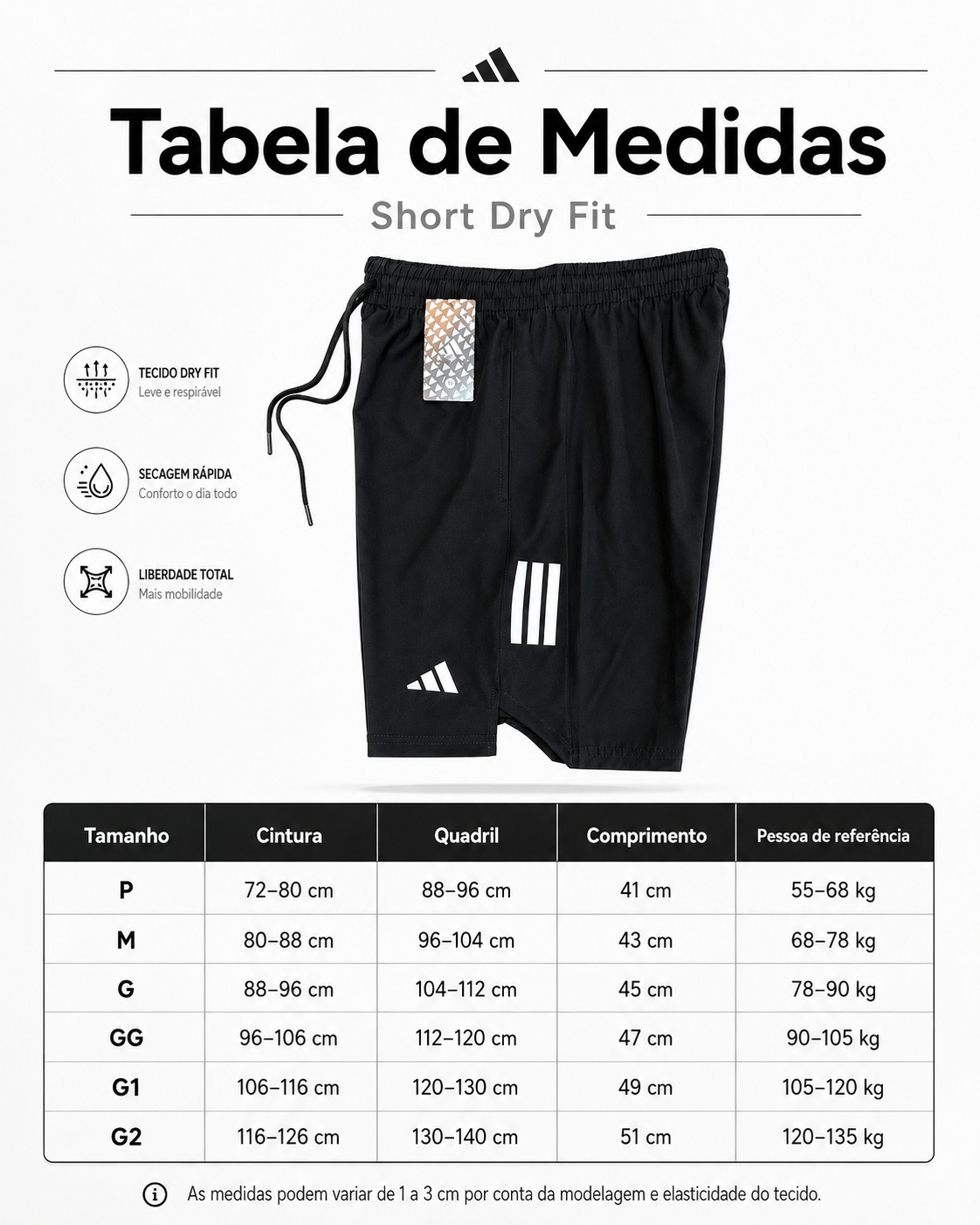 Shorts Dry Fit Masculino